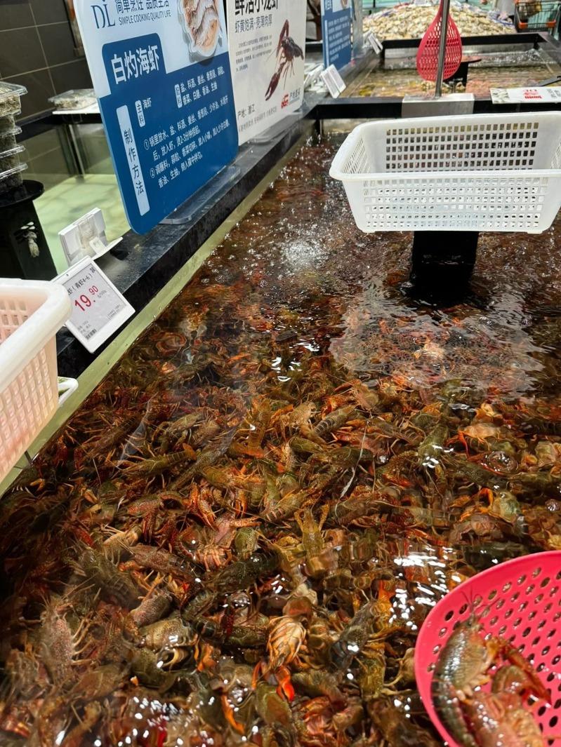胖东来天使城门店挤满消费民众。（取材自微博）