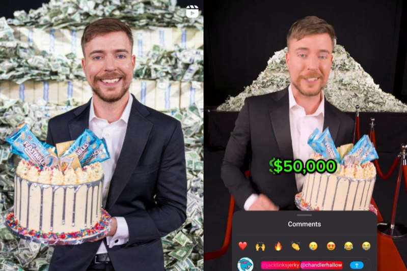 全球共有超过5亿粉丝的美国YouTuber MrBeast，宣布加入中国微博。(取材自微博)