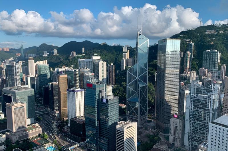 香港金融中心区。(路透)