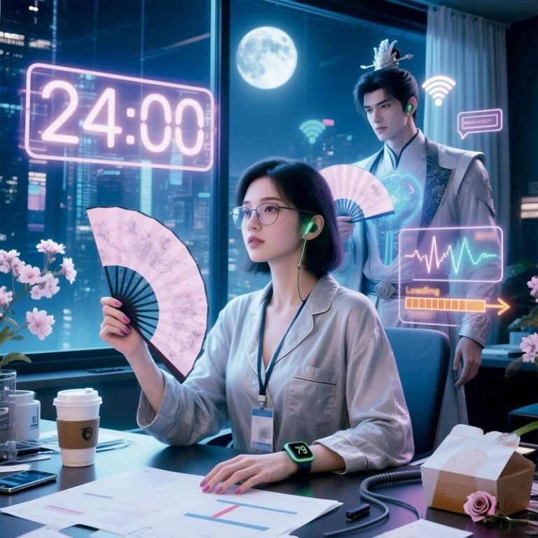 对有些玩家而言，游戏中的缠绵就是唯一的情感生活。（取材自中国新闻周刊／AI生成图）