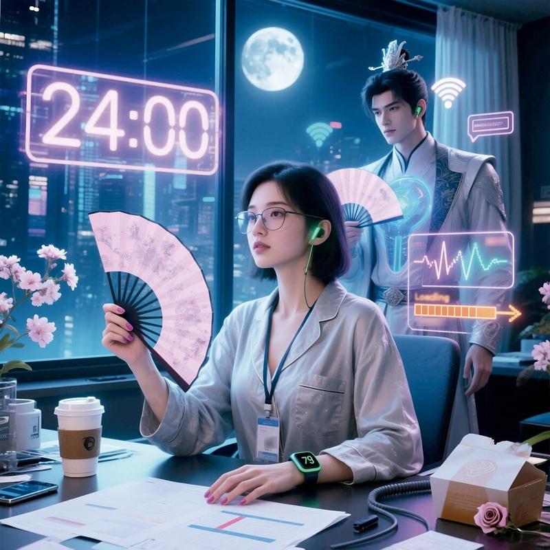 对有些玩家而言,游戏中的缠绵就是唯一的情感生活。(取材自中国新闻周刊/AI生成图)