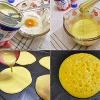 #鹰唛新食尚#早餐!奶香扑鼻的炼乳松饼,软糯香甜的做法图解2