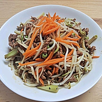 #春日露营#豆芽肉丝- 经典永流传!的做法图解9