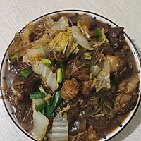 羊肉白菜炖粉条粉皮的做法图解8