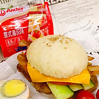 芝士鸡排汉堡的做法图解15