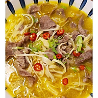 酸辣开胃酸汤肥牛金针菇的做法图解8