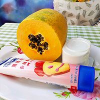 #鹰唛新食尚#葡萄干炼乳木瓜的做法图解1