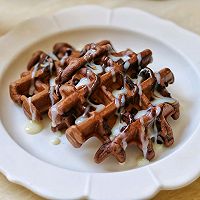 #鹰唛新食尚#可可巧克力华夫饼的做法图解11