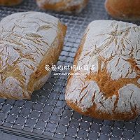 低脂饱腹|这全麦恰巴塔面包好吃又易做!的做法图解14