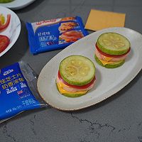 #安佳真草饲 营养护全家#低卡高蛋白,营养美味的芝士蔬菜虾堡的做法图解13