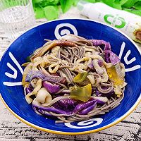 #纳福汇轻松喷出美味#夏日凉拌面~ 茄子变蛋拌荞麦面的做法图解15