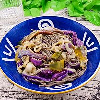 #纳福汇轻松喷出美味#夏日凉拌面~ 茄子变蛋拌荞麦面的做法图解14