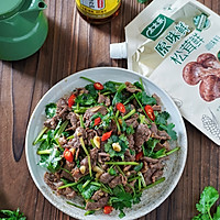 #夏日鲜味轻享健康#香辣开胃凉拌菜~香菜拌牛肉的做法图解16