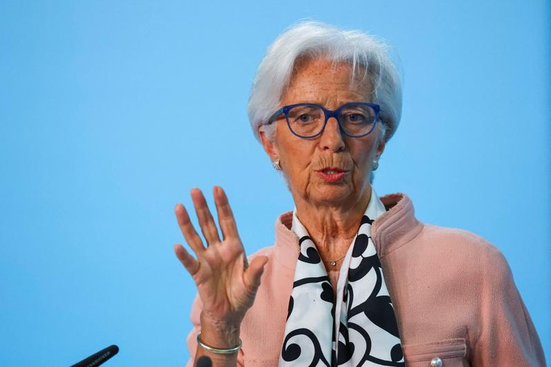 欧洲央行(ECB)总裁拉加德。(路透)
