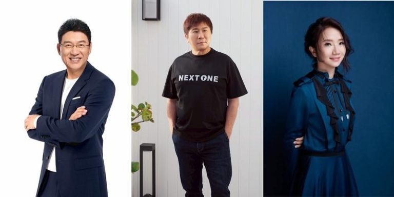谢震武（左起）、胡瓜及陶晶莹在「读者文摘」夺奖。(图／读者文摘提供)
