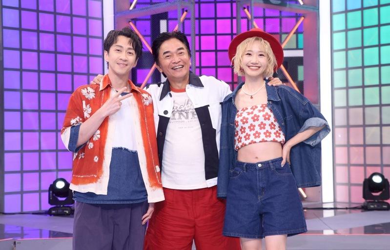 吴宗宪和Lulu、陈汉典一起出席节目转型记者会。图／三立提供