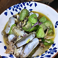 烤鸡骨丝瓜蛏子的做法图解4