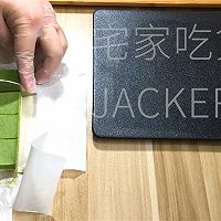 双色抹茶生巧,茶香与奶香邂逅,丝滑与浓醇的碰撞。的做法图解18