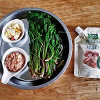 #夏日鲜味轻享健康#肉末炒萝卜缨子的做法图解3