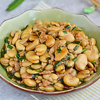 #菜油就选外婆乡,新鲜开榨抢先尝#肉丝炒蚕豆的做法图解10