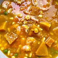 #夏日鲜味轻享健康#鲜虾南瓜玉米浓汤的做法图解9