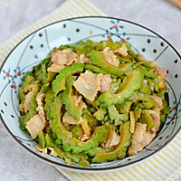 #菜油就选外婆乡,新鲜开榨抢先尝#肉片炒苦瓜的做法图解7