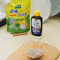 时令鲜食#虾子扒百花酿茭白的做法图解4