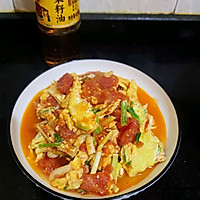 #菜油就选外婆乡,新鲜开榨抢先尝#番茄炒鸡蛋的做法图解8