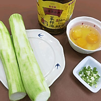 #菜油就选外婆乡,新鲜开榨抢先尝#夏日清爽家常菜/丝瓜炒鸡蛋的做法图解1