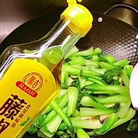 #豪吉藤椒油真香来袭#藤椒油炒上海青的做法图解8
