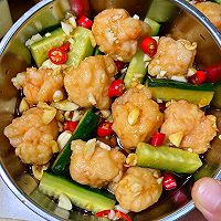 低卡减脂餐!清爽可口的凉拌黄瓜虾球的做法图解6