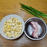 #菜油就选外婆乡,新鲜开榨抢先尝#肉丝炒蚕豆的做法图解1