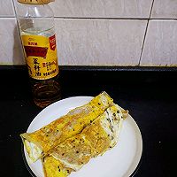 #菜油就选外婆乡,新鲜开榨抢先尝#芝士鸡蛋煎饼的做法图解7