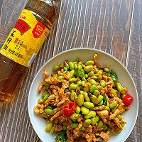 #菜油就选外婆乡，新鲜开榨抢先尝#毛豆肉丝的做法图解4