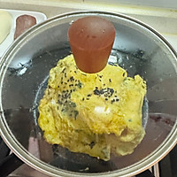 #菜油就选外婆乡，新鲜开榨抢先尝#葱香煎蛋的做法图解4