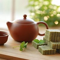 夏至手工制作绿豆糕~的做法图解4