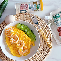 16+8轻断食|盐渍青瓜滑蛋虾仁饭的做法图解7