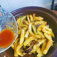 藤椒油肉沫茄子煲#豪吉藤椒油真香来袭#的做法图解9
