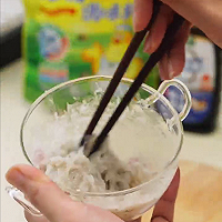 时令鲜食#虾子扒百花酿茭白的做法图解5