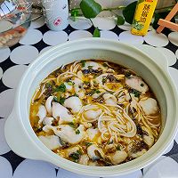 #豪吉藤椒油真香来袭#连汤都喝完~椒香鱼片米线汤的做法图解1