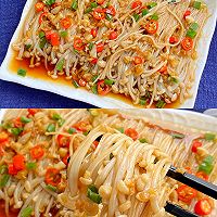 都快去做!巨好吃的蒜蓉金针菇太香了~的做法图解3