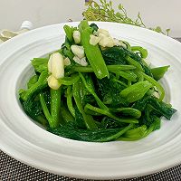 #夏日鲜味轻享健康#夏季时令菜!猪油拌空心菜的做法图解18