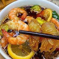 夏日低卡餐、鲜香味美的捞汁虾仁的做法图解3