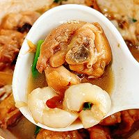 荔枝炖鸡肉,适合爱吃甜味肉类的朋友#纳福汇轻松喷出美味#的做法图解8
