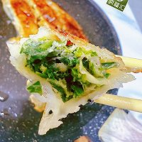 快手早餐!山茶油芥菜煎饺的做法图解1