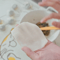 【宝宝辅食】紫菜蒸云吞的做法图解4