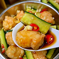 低卡减脂餐!清爽可口的凉拌黄瓜虾球的做法图解4