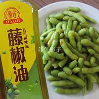 #豪吉藤椒油真香来袭#鲜香拌毛豆的做法图解4