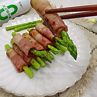 #纳福汇轻松喷出美味#干煎芦笋培根卷,焦香脆嫩,零失败的做法图解9
