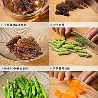 家常鲜食#清炒芦笋羊肚菌的做法图解1